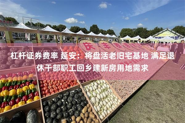 杠杆证券费率 延安：将盘活老旧宅基地 满足退休干部职工回乡建新房用地需求