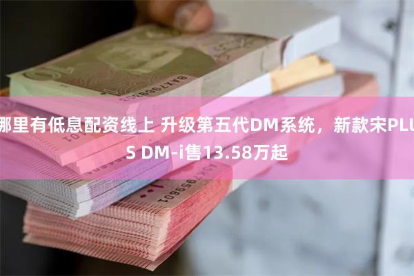 哪里有低息配资线上 升级第五代DM系统，新款宋PLUS DM-i售13.58万起